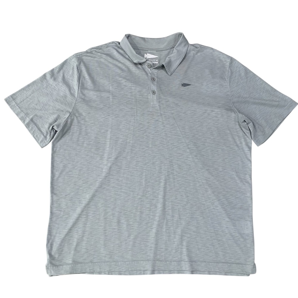 GORUCK Performance Polo Shirt Mens XL Gray Short Sleeve Stretch Rucking Golf